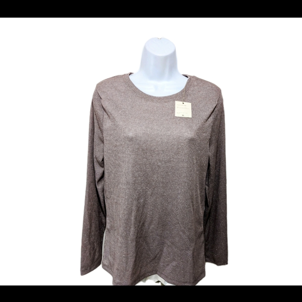 NWT A New Day Sparkle Long Sleeve Top XL City Dressy Casual #8900